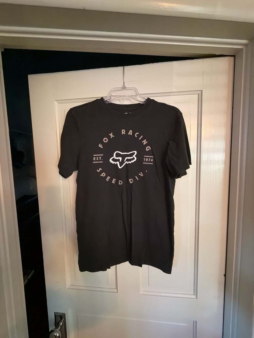Fox Racing Speed Div T-Shirt Size S Black Cotton Graphic Tee